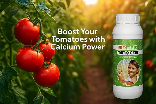 8 تاثیر شگفت‌انگیز کود کلسیمی مینوکاب برای کاهش تنش گرمایی گوجه‌فرنگی