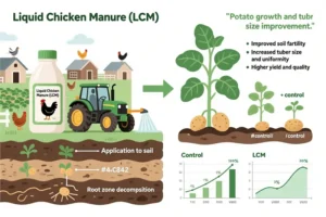  تأثیر کود مایع مرغی در رشد و عملکرد سیب‌زمینی