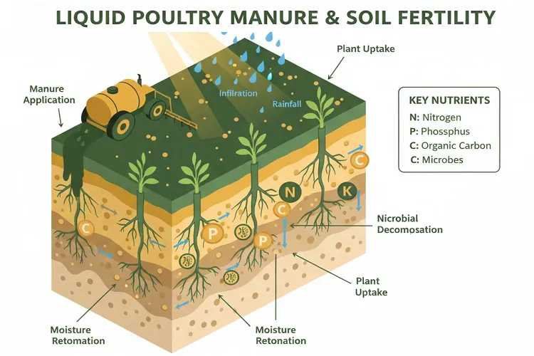 تأثیر کود مایع مرغی بر حاصلخیزی خاک و فعالیت میکروبی