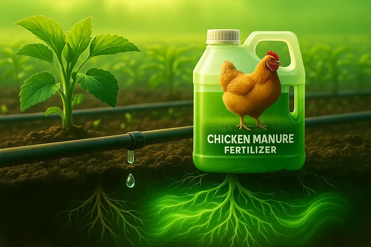 نحوه رقیق‌سازی و میزان مصرف کود مایع مرغی در آبیاری قطره‌ای