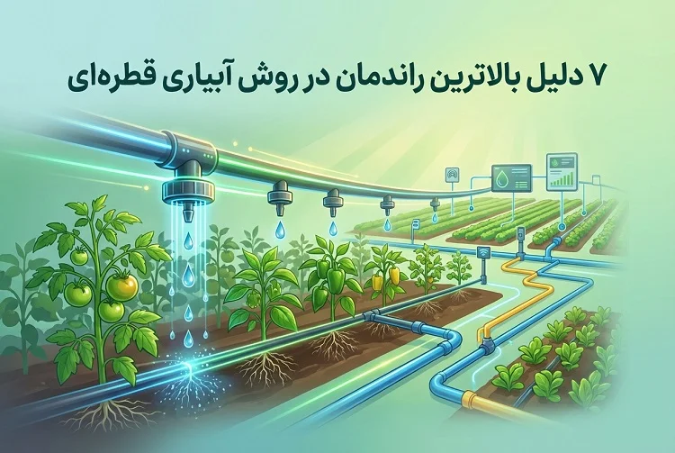 چرا بالاترین راندمان در روش آبیاری قطره ای است ؟!