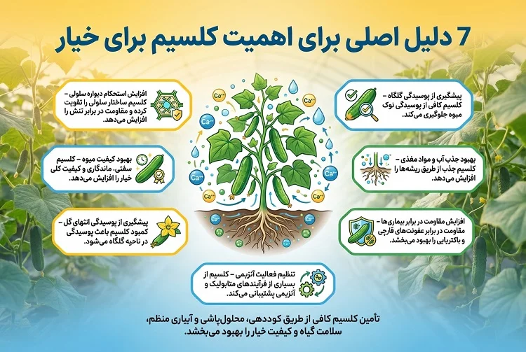 7 دلیل اصلی برای اهمیت کلسیم برای خیار